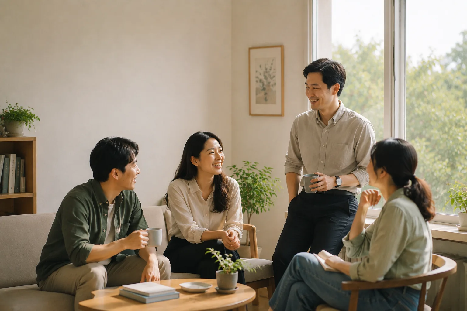 워크숍에서 정리한 실천 계획을 일상에 적용하는 모습